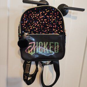 Justice Brand Wicked Mini Backpack with Sequins & Pom Pom